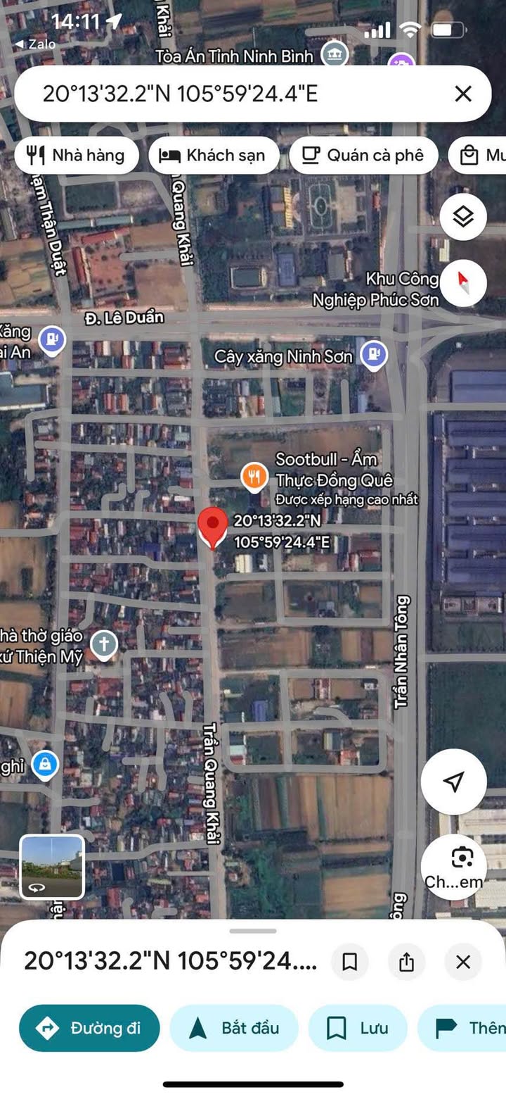 Bán gấp FrontHouse mặt đường Trần Quang Khải, Ninh Bình 120m² - Kinh doanh sầm uất!