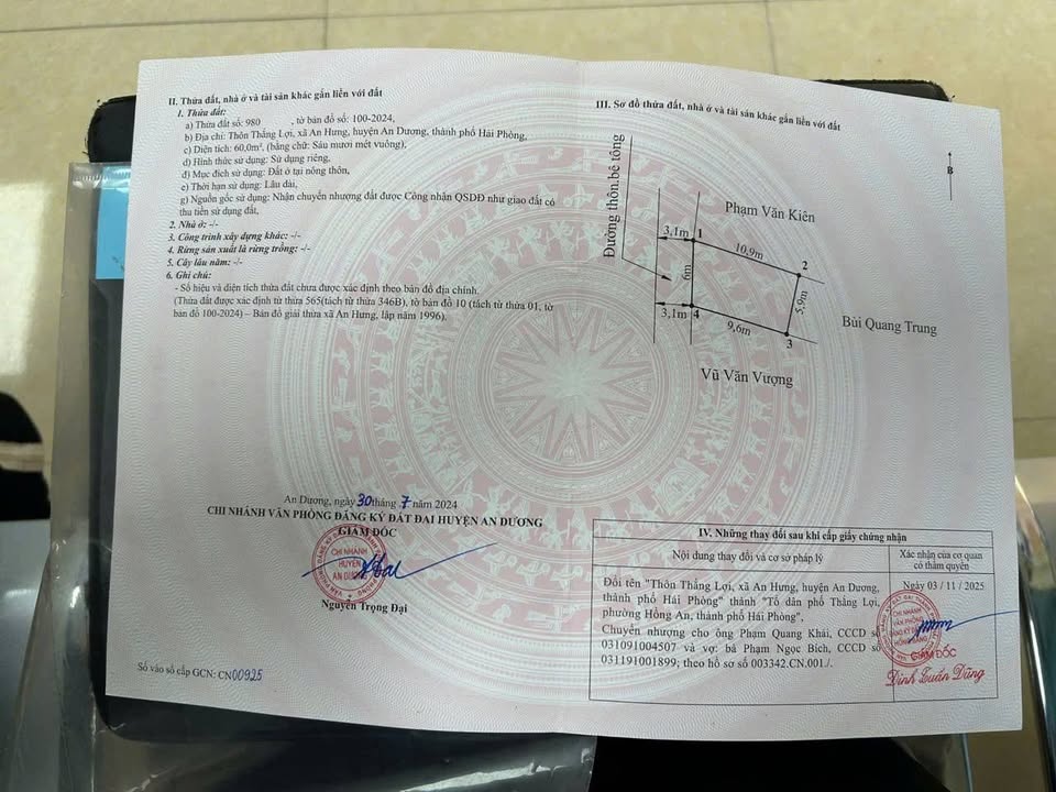 Đất nền 60m² tại phường Hồng An - Giá 1.27 tỷ, vị trí đẹp đầy tiện ích!