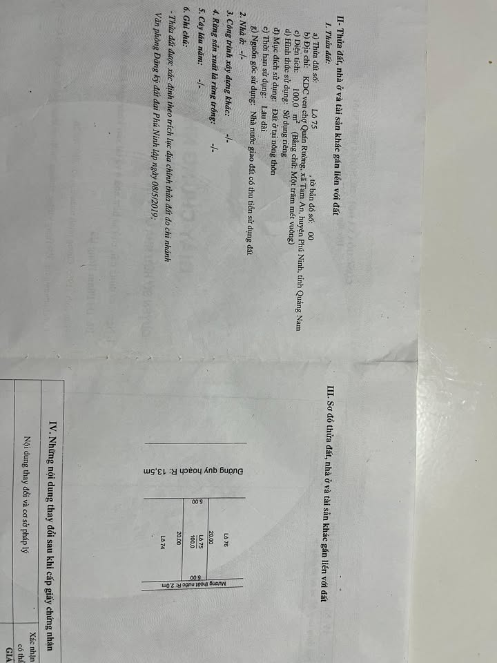 Đất nền KDC ven chợ Quán Rường, Tam An 100m² chỉ 550 triệu - Đầu tư sinh lời ngay!