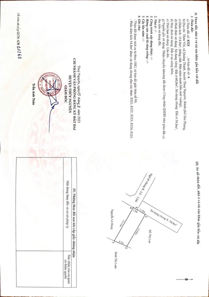 Đất thổ cư Phường Lê Ích Mộc, Hải Phòng 60m² giá 700 triệu - Vị trí đắc địa, thuận tiện sinh hoạt!