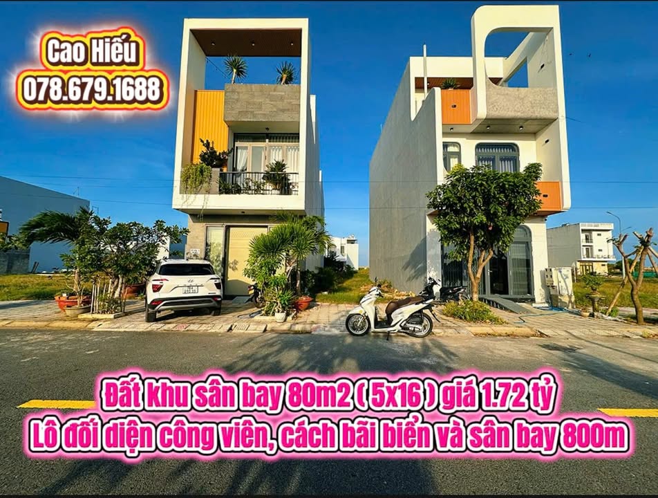 Lô đất Phú Thạnh Tuy Hòa 80m² giá 1.72 tỷ - Đối diện công viên, gần biển!
