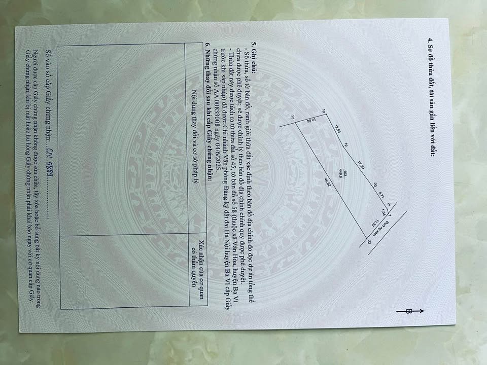 Đất nền lô góc Vân Hòa, Ba Vì, Hà Nội 499,8m² - Giá thỏa thuận hấp dẫn!