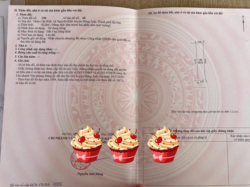 Đất nền Cán Khê Đông Anh 83m² - Ngõ thông ô tô tránh, giá thỏa thuận!