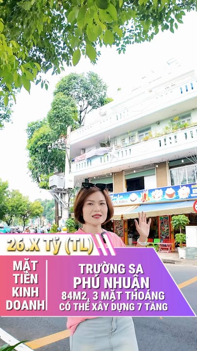 Nhà phố Trường Sa, Phú Nhuận 84m² giá thỏa thuận - Mặt tiền kinh doanh đỉnh cao!