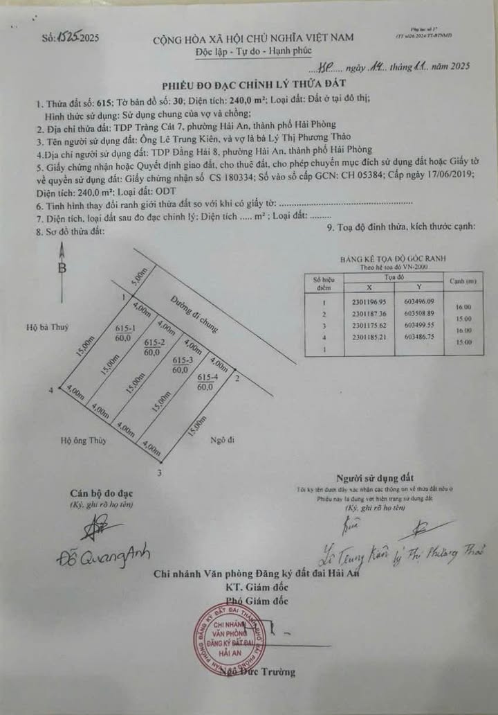 Đất Tân Vũ 2, Tràng Cát, Hải An 60m² giá 2.1 tỷ - Cơ hội đầu tư tuyệt vời!