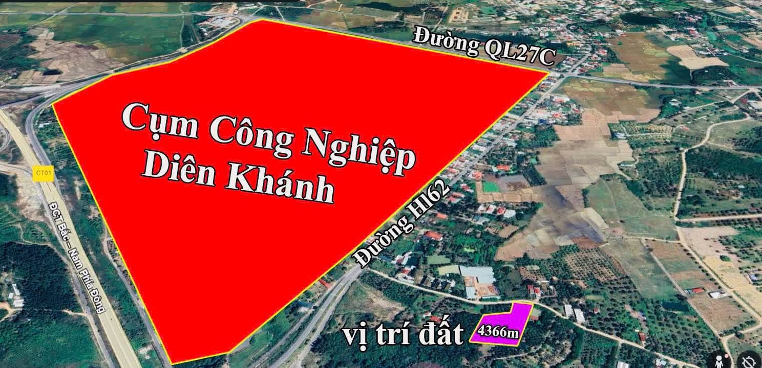 Đất nền tiềm năng tại xã Diên Hòa, Diên Khánh 4366.5m² giá 7 tỷ - Đầu tư sinh lời!