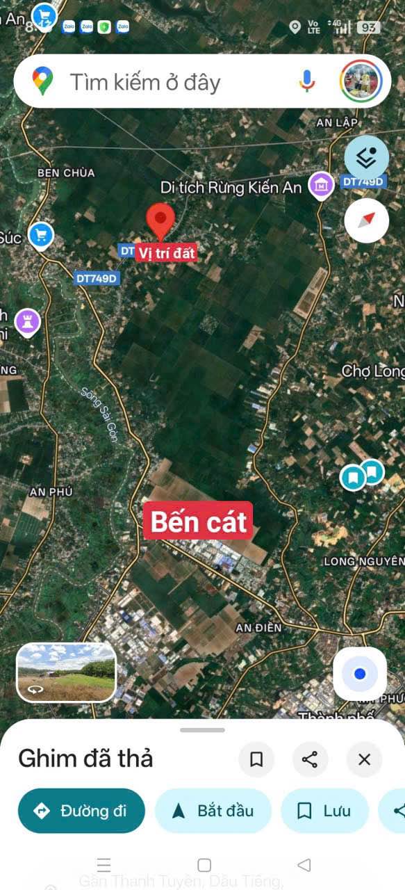 Đất mặt tiền ĐT749D Dầu Tiếng 2470m² giá 6.76 tỷ - Cắt lẻ 10m vẫn bán!