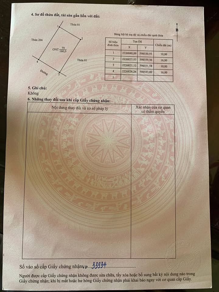 Đất thổ cư Thôn 5 Đông Sơn, Tam Điệp 160m² giá 1 tỷ - Không khí trong lành, gần chợ!