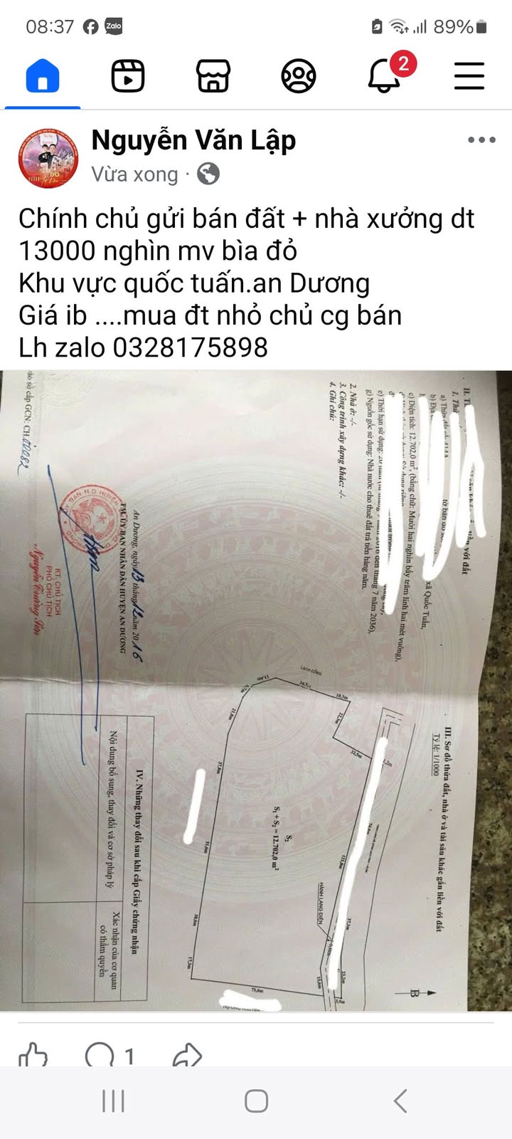 Nhà xưởng 13,000 m² tại xã Quốc Tuấn, huyện An Dương - Chính chủ bán gấp!