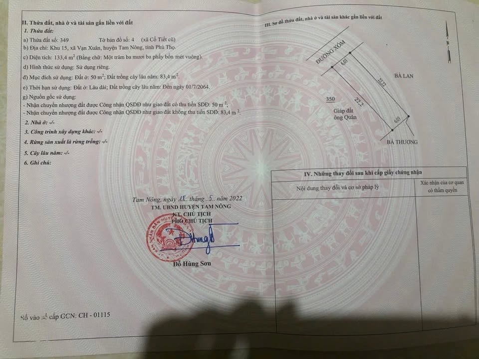 Đất thổ cư 266m² tại Vạn Xuân - Giá chỉ 2.1 tỷ, nhanh tay kẻo lỡ!