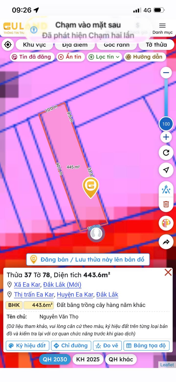 Đất nền xã Ea Kar 400m² giá 2.1 tỷ - Cơ hội đầu tư tuyệt vời!