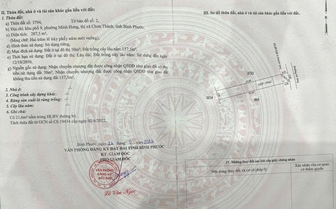 Đất nền 200m² Minh Hưng - Giá tốt, cơ hội đầu tư hấp dẫn!