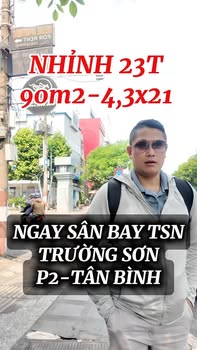 Nhà mặt tiền Trường Sơn, Tân Bình 90m² giá 23 tỷ - Đầu tư sinh lời tuyệt vời!