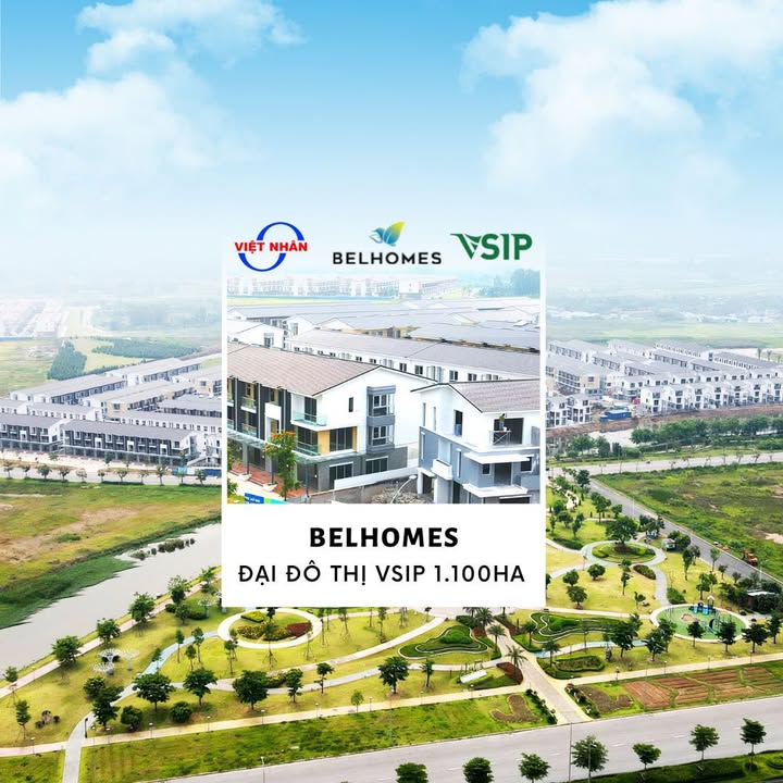 Townhouse Belhomes An Lư 105m² giá 6.3 tỷ - Căn góc với không gian sống lý tưởng!