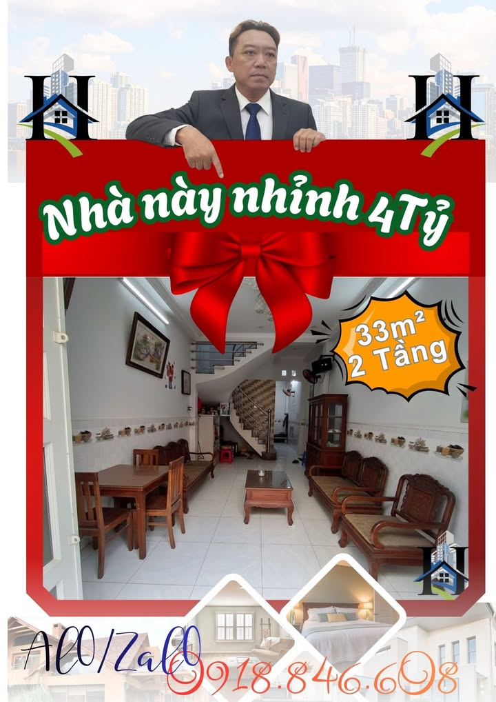 Nhà phố đường Cao Lỗ, Quận 8, 33m² giá 4 tỷ - Dọn vào ở ngay!