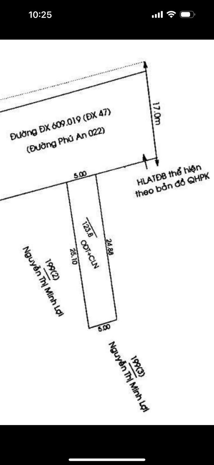 Đất nền Phú An, Dầu Tiếng 125m² giá 1.3 tỷ - Vị trí đẹp, đường nhựa thông thoáng!