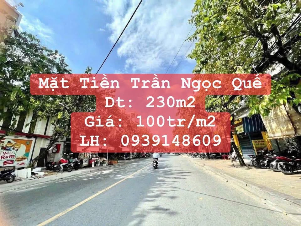 Đất mặt tiền Trần Ngọc Quế, Cần Thơ, 230m² - Giá tốt, đầu tư sinh lời!