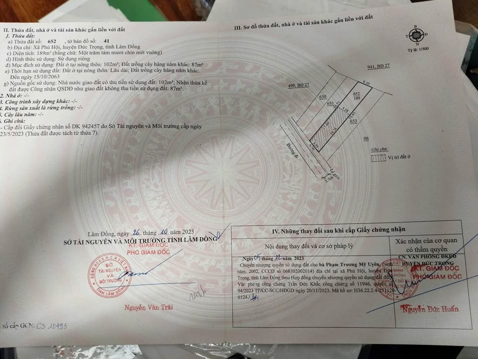 Đất thổ cư Phú Hội Đức Trọng 180m² giá 1.5 tỷ - Đường bê tông lớn, đầu tư sinh lời!