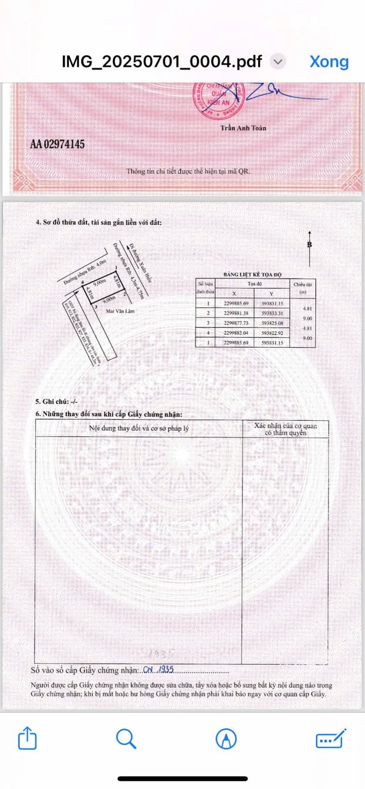 Đất nền mặt đường Xuân Biều, Kiến An, 43m² giá 1.75 tỷ - Cơ hội đầu tư tuyệt vời!