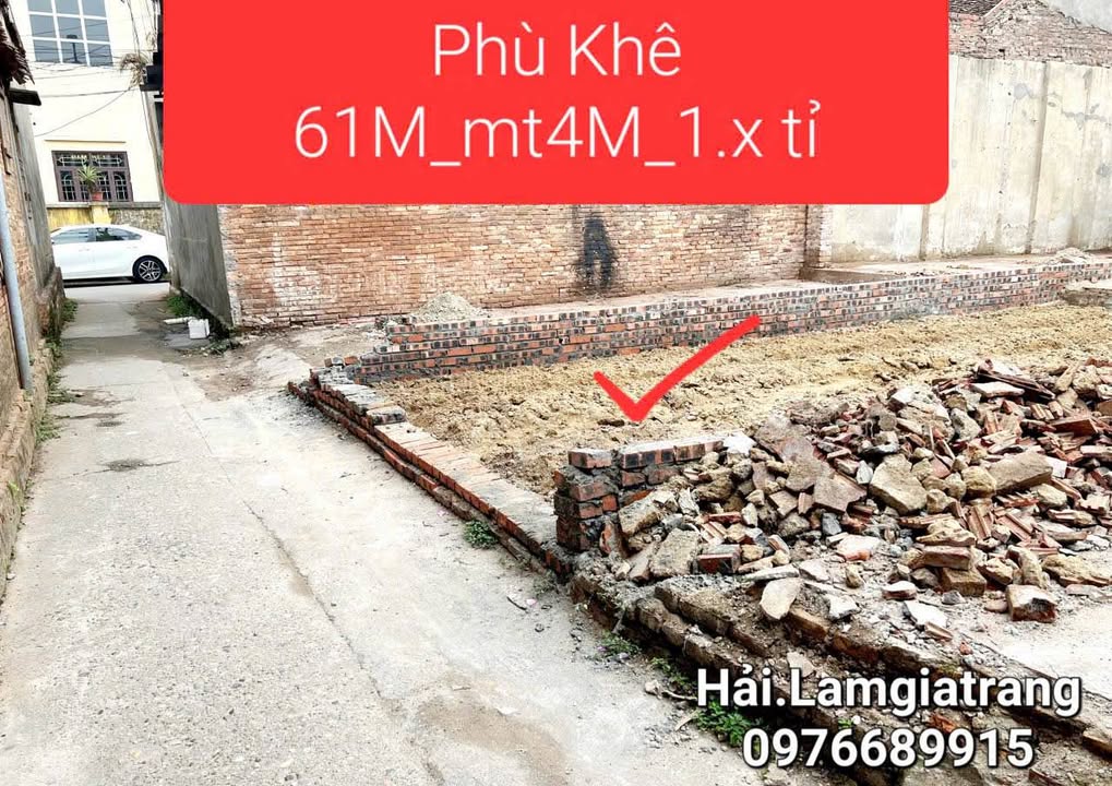 Đất nền Phù Khê Từ Sơn 60m² giá 1.65 tỷ - Đường ô tô tránh kinh doanh chỉ 3 bước!