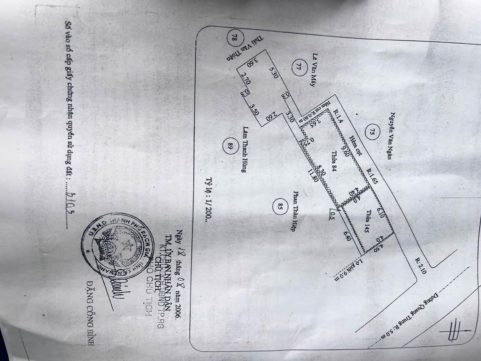 Bán nhà mặt tiền đường Quang Trung, Rạch Giá 85m² giá 3 tỷ - Kinh doanh thuận lợi!