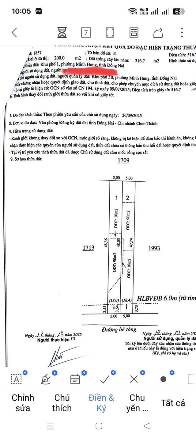 Đất liền kề tại Minh Hưng, Chơn Thành 50m² giá 600 triệu - Chính chủ cần bán gấp!