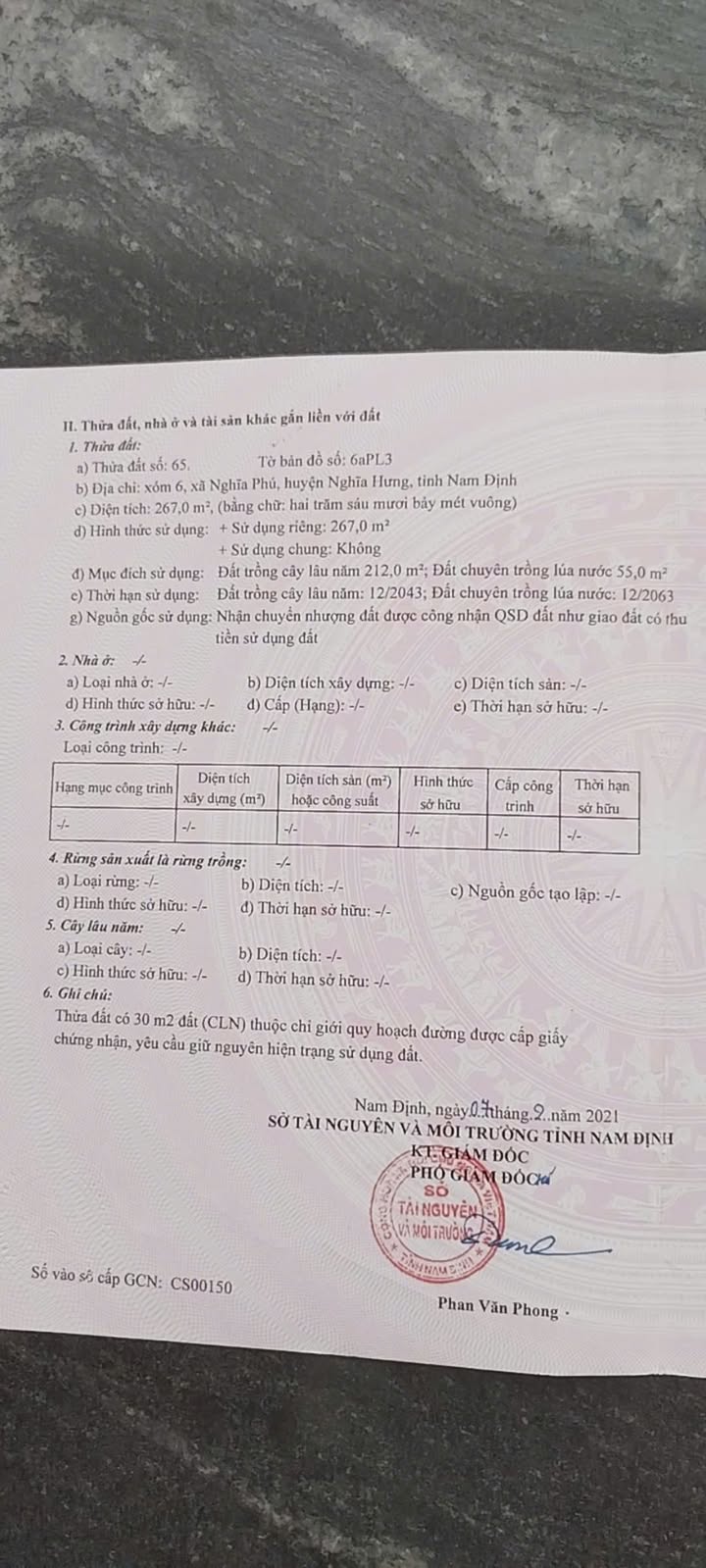 Đất thổ cư Nghĩa Phú 267m² giá chỉ 1 tỷ - Mặt đường nhựa Sông Phú Lợi!