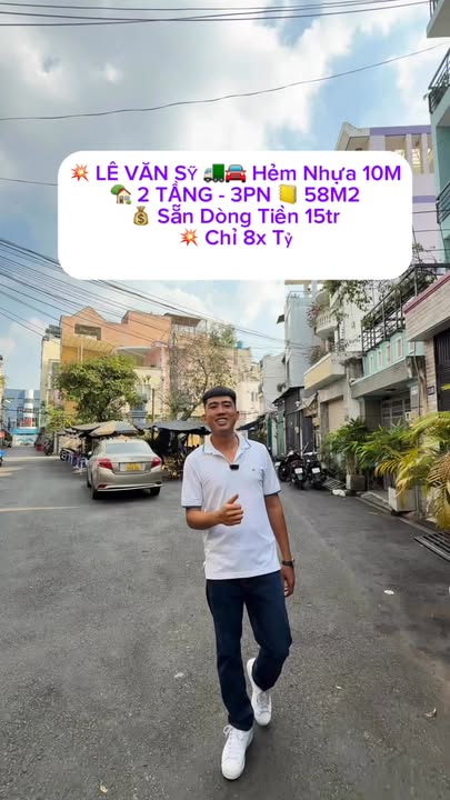 Nhà 2 Tầng Lê Văn Sỹ, Phú Nhuận 58m² giá 9 tỷ - Sẵn dòng tiền 15 triệu!