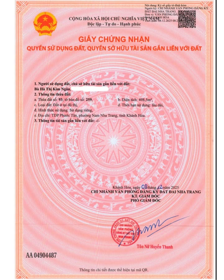 Đất nền Phước Đồng Nha Trang 499m² giá 5 tỷ - Đầu tư sinh lời ngay!