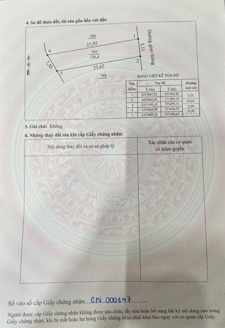 Đất nền 126m² tại phường Thanh Miếu, Phú Thọ - Cơ hội đầu tư lý tưởng chỉ 2 tỷ!