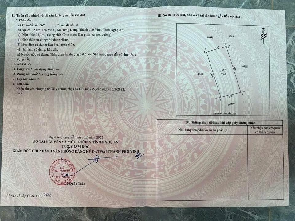 Đất Hưng Đông Vinh 95.3m² - Mặt tiền 5m, vị trí thông thoáng