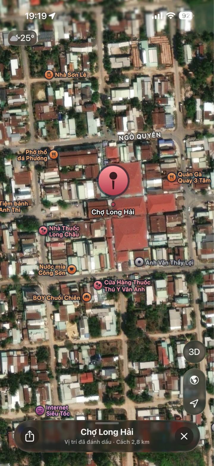 Bán nhà lầu mặt tiền chợ Long Hải 72m² giá 3.7 tỷ - Đầu tư kinh doanh sinh lời!