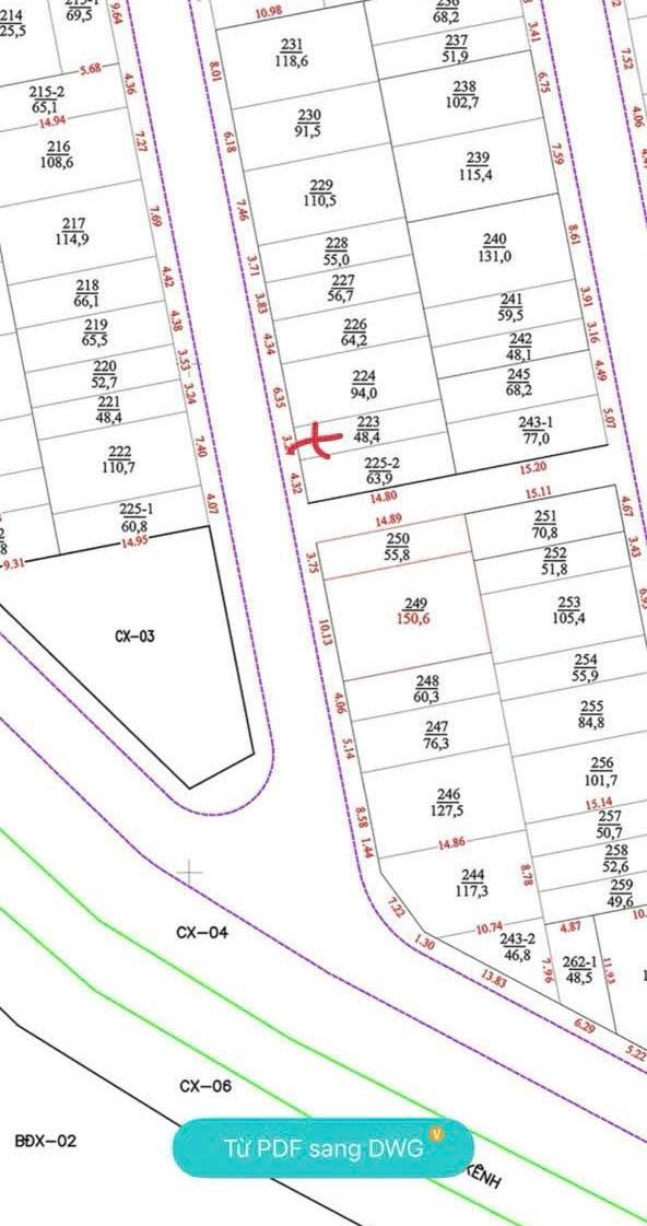 Đất dịch vụ An Thượng Hoài Đức 48,4m² giá 7.744 tỷ - Vị trí đắc địa, giao thông thuận lợi!