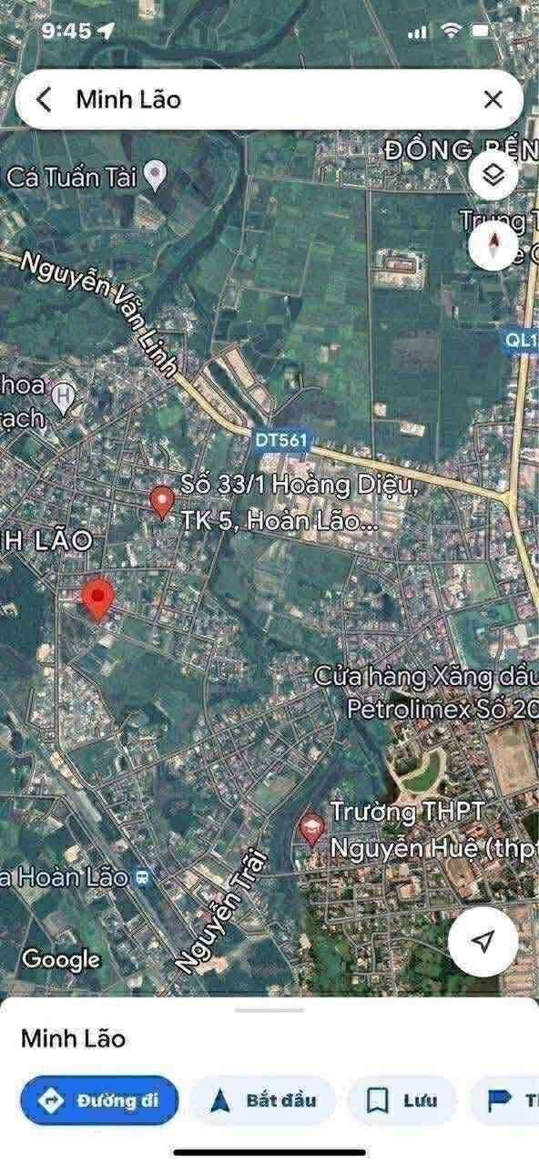 Đất 2 mặt tiền đường Thành Thái, Hoàn Lão, 220m² - Giá siêu tốt chỉ 790 triệu!