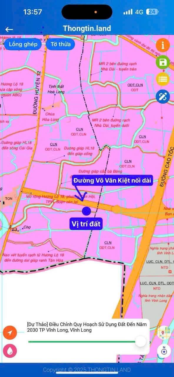 Đất thổ cư Tân Hội Vĩnh Long 898m² giá 1.2 tỷ - Đường Ba gác tới nơi!