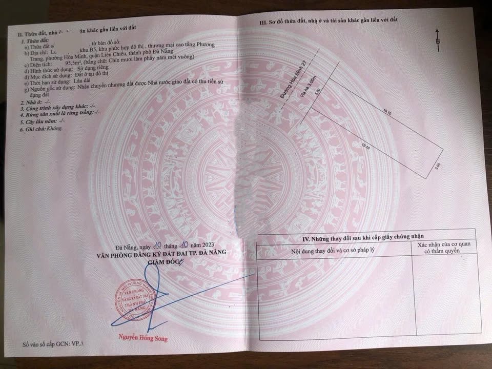 Đất nền Hòa Minh 95.5m² giá chỉ 6 tỷ - Vị trí đắc địa tại Đà Nẵng!