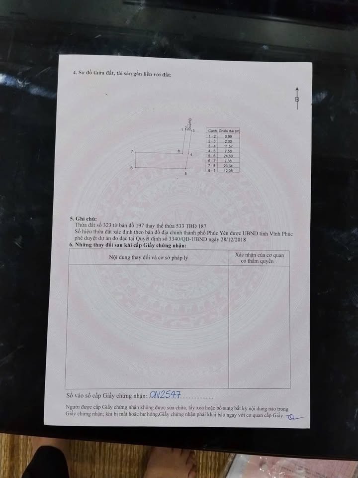 Đất nền Ngọc Thanh, Phúc Yên 224m² giá 1.791 tỷ - Sổ đỏ chính chủ, đầu tư sinh lời!