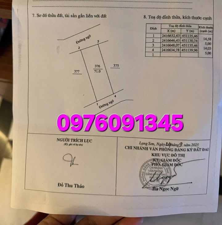 Đất nền 71m² phường Đông Kinh giá 1 tỷ - Sổ đỏ chính chủ, ô tô đỗ cửa!