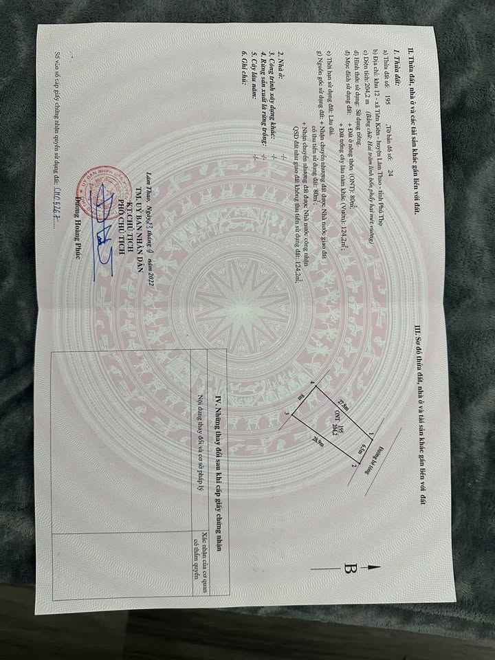 Đất nền Tiên Kiên Lâm Thao 200m² giá 600 triệu - Cơ hội đầu tư tuyệt vời!