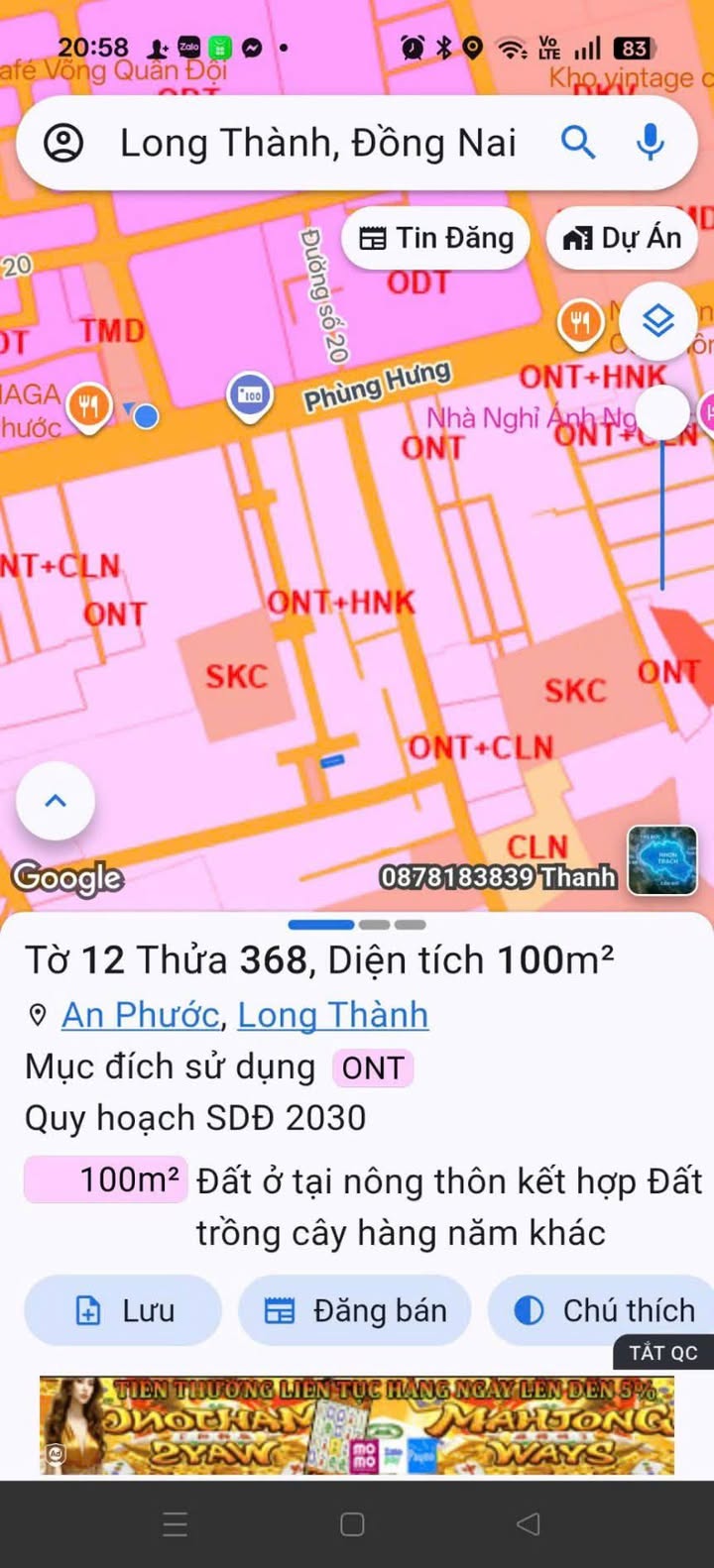 Đất nền Ấp 7 An Phước, Long Thành 100m² - Vị trí vàng, sổ riêng chính chủ!