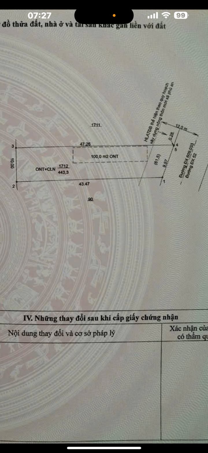 Đất thổ cư Bến Cát 470m² giá 3.5 tỷ - Cơ hội đầu tư tuyệt vời!