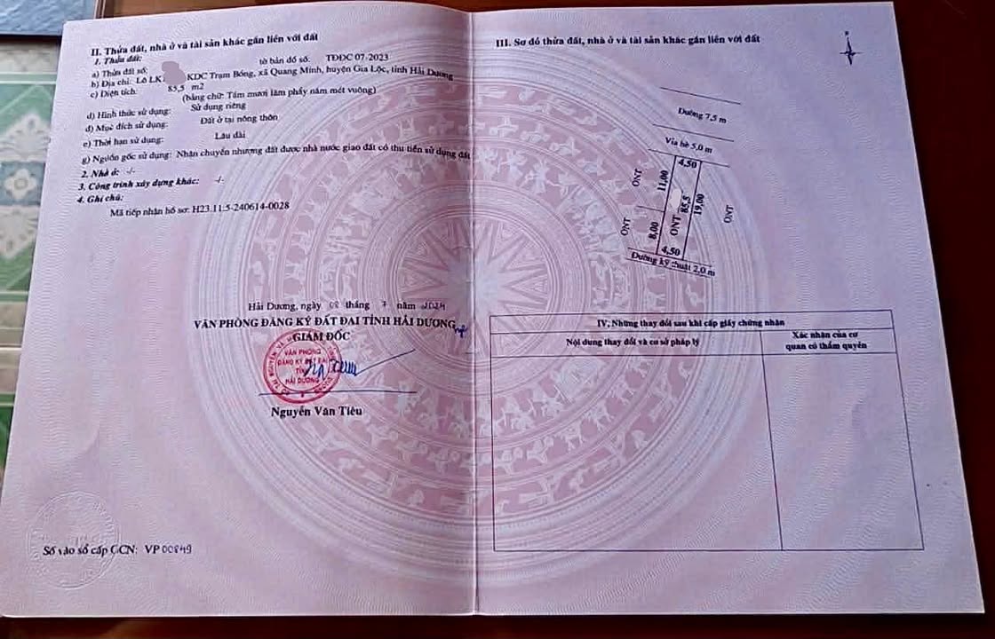 Đất nền KĐT Trạm Bóng 85m² giá 4 tỷ - Vị trí đắc địa gần công viên!