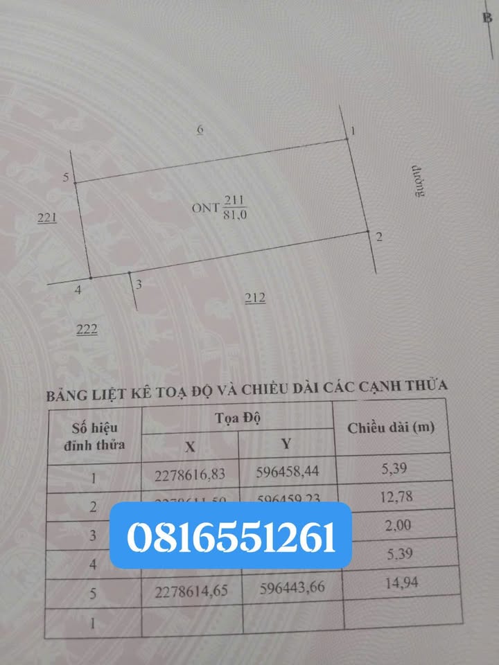 Đất thổ cư Tiên Tân 81m² giá 2.4 tỷ - Cơ hội đầu tư hấp dẫn!