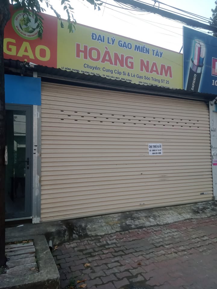 Cho thuê ki-ốt 78m² đường Lê Hồng Phong, Thủ Dầu Một - Vị trí đắc địa gần ngã tư Phú Văn!