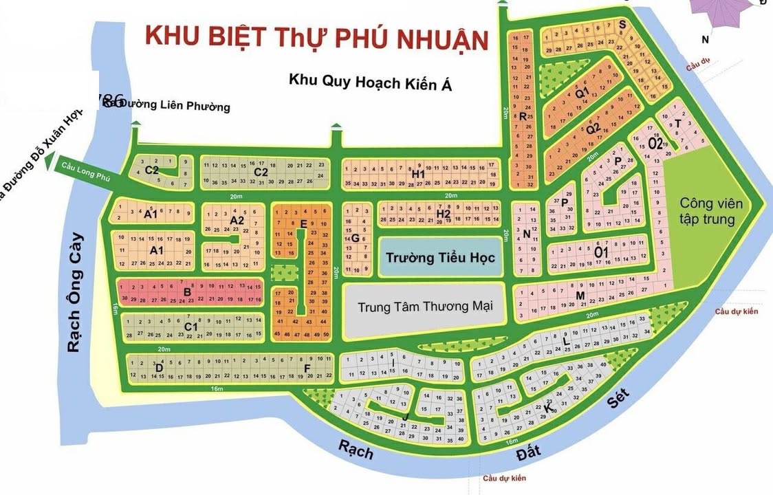 Đất biệt thự KDC Phú Nhuận 336m² giá chỉ 27.5 tỷ - Giao thông thuận tiện, đầu tư sinh lời!