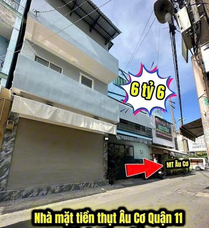 Mặt tiền thụt Âu Cơ, quận 11 - 30m² - Kinh doanh thuận lợi!