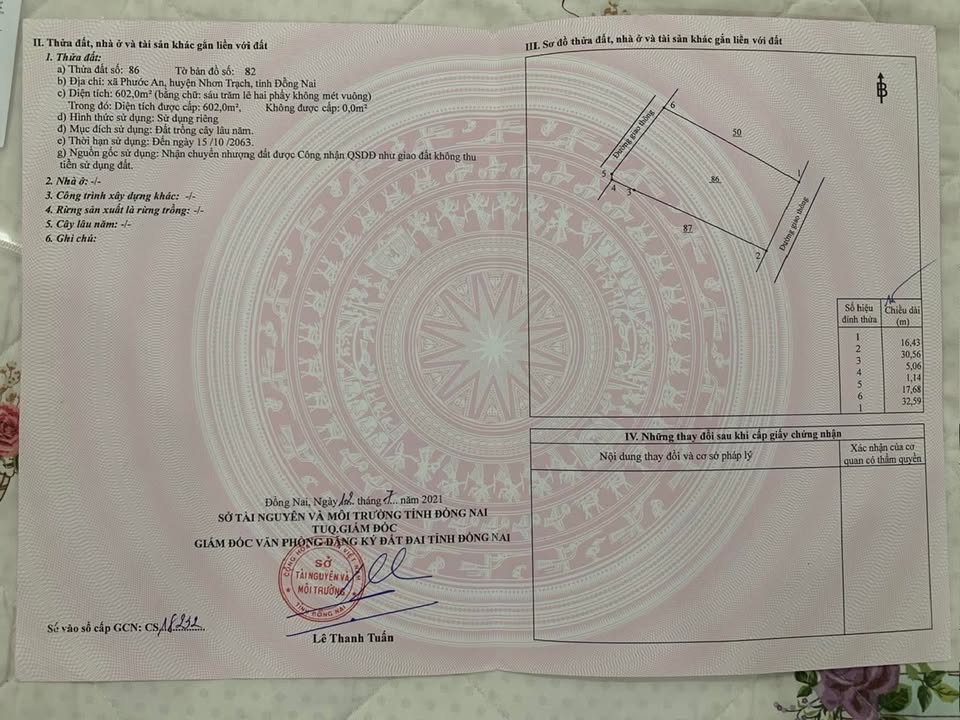 Đất nền 602m² hẻm ô tô đường Hùng Vương, Nhơn Trạch - Đầu tư sinh lời nhanh!