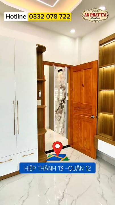 Nhà phố Tân Thới Hiệp, Quận 12, 60.5m² giá 6.36 tỷ - Nội thất gỗ tự nhiên đẳng cấp!