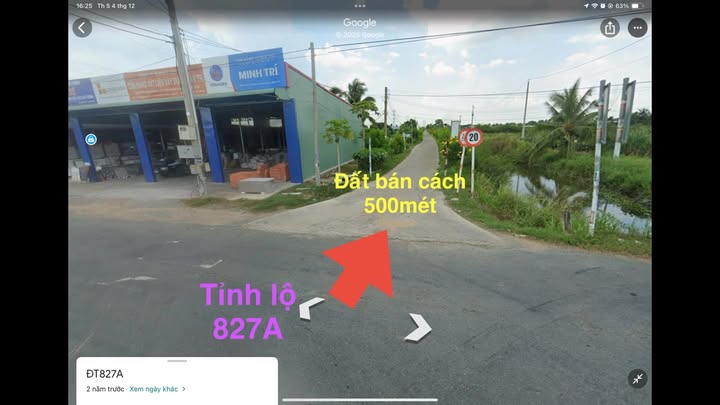 Đất thổ cư 992m² tại Vĩnh Công, Châu Thành, Long An - Giá chỉ 1.25 tỷ