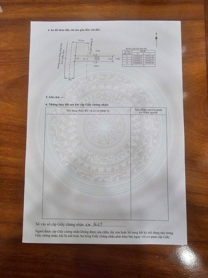 Đất thổ cư 139m² tại Ấp 6, Phước Tuy, Cần Đước - Giá chỉ 980 triệu!